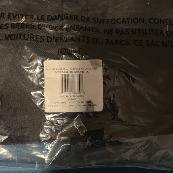 BOTKIER NEW YORK BLACK MINI BACKPACK - Picture 8 of 8